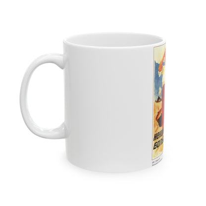 Soviet Era Poster 8 - White Coffee Mug-The Sticker Space