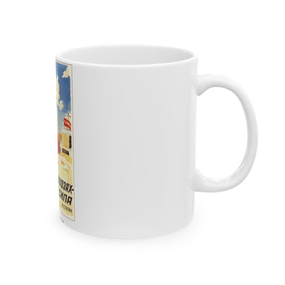 Soviet Era Poster 8 - White Coffee Mug-The Sticker Space