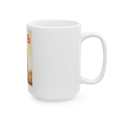 Soviet Era Poster 80 - White Coffee Mug-The Sticker Space