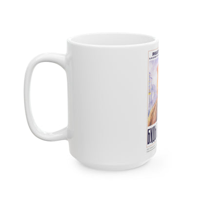 Soviet Era Poster 82 - White Coffee Mug-The Sticker Space