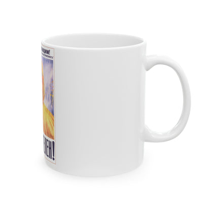 Soviet Era Poster 82 - White Coffee Mug-The Sticker Space