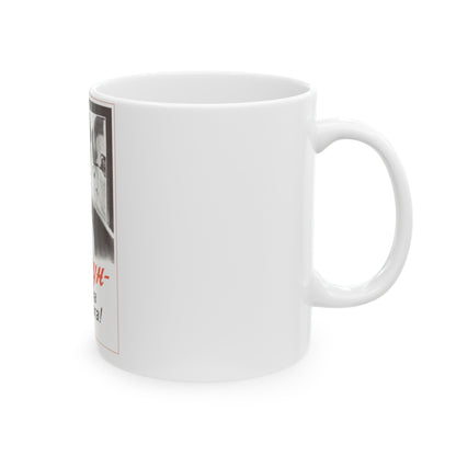 Soviet Era Poster 83 - White Coffee Mug-The Sticker Space