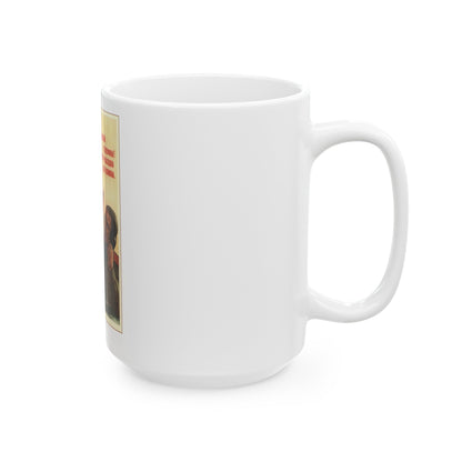 Soviet Era Poster 85 - White Coffee Mug-The Sticker Space