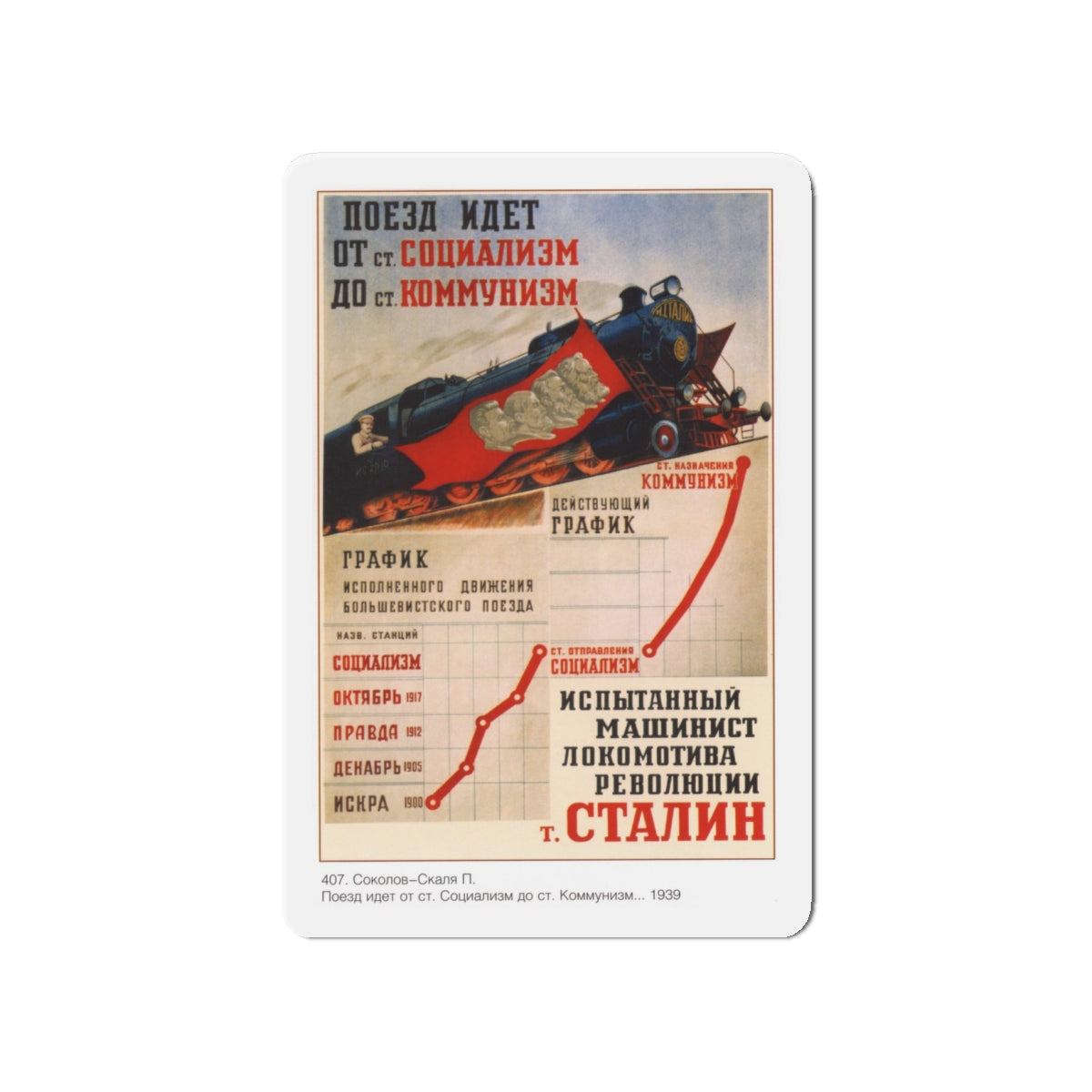 Soviet Era Poster 99 - Refrigerator Magnet-4" x 4"-The Sticker Space