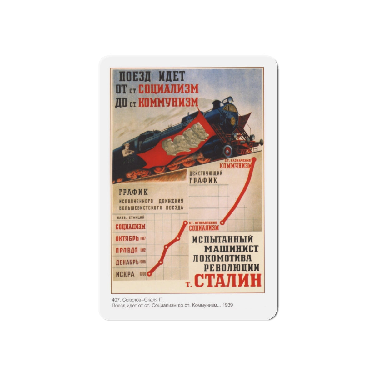 Soviet Era Poster 99 - Refrigerator Magnet-5" x 5"-The Sticker Space