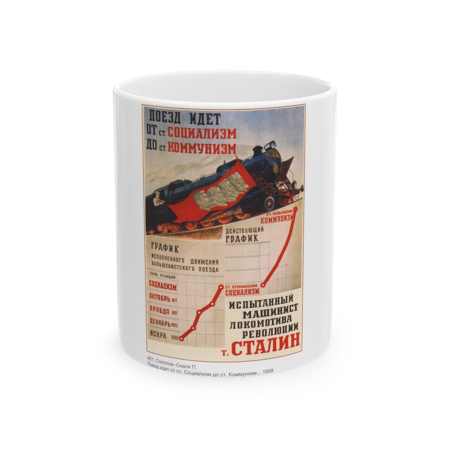 Soviet Era Poster 99 - White Coffee Mug-11oz-The Sticker Space