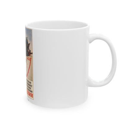 Soviet Era Poster 99 - White Coffee Mug-The Sticker Space