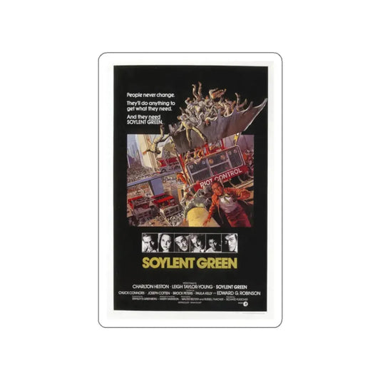 SOYLENT GREEN 1973 Movie Poster STICKER Vinyl Die-Cut Decal 2 Inch - The Sticker Space