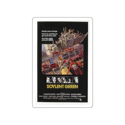 SOYLENT GREEN 1973 Movie Poster STICKER Vinyl Die-Cut Decal 5 Inch - The Sticker Space