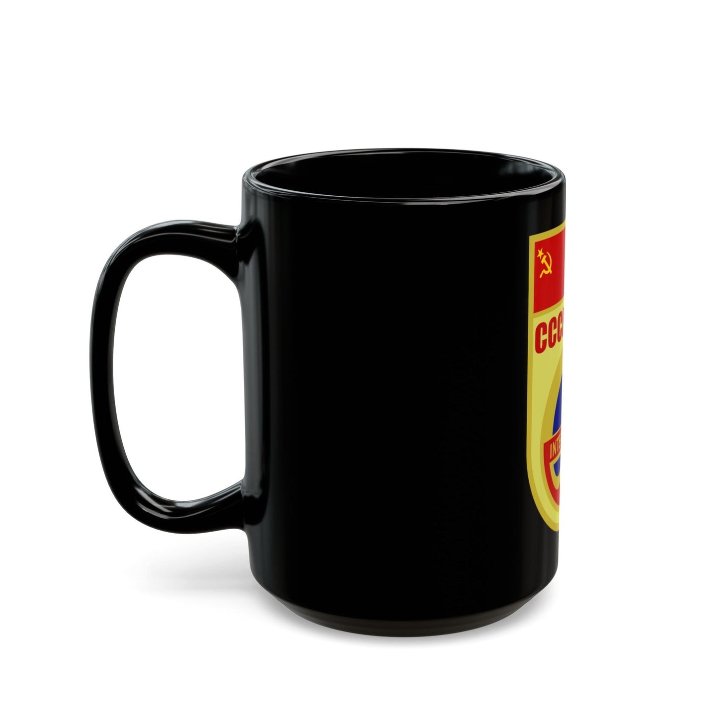 Soyuz 28 (Soyuz Programme) Black Coffee Mug-The Sticker Space