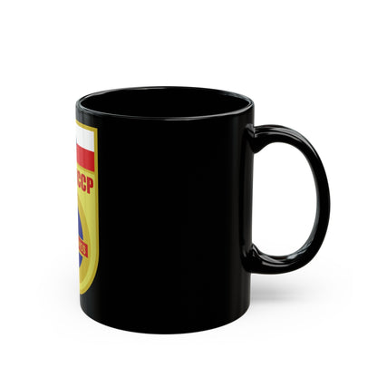 Soyuz 28 (Soyuz Programme) Black Coffee Mug-The Sticker Space