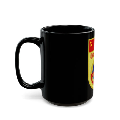 Soyuz 30 (Soyuz Programme) Black Coffee Mug-The Sticker Space