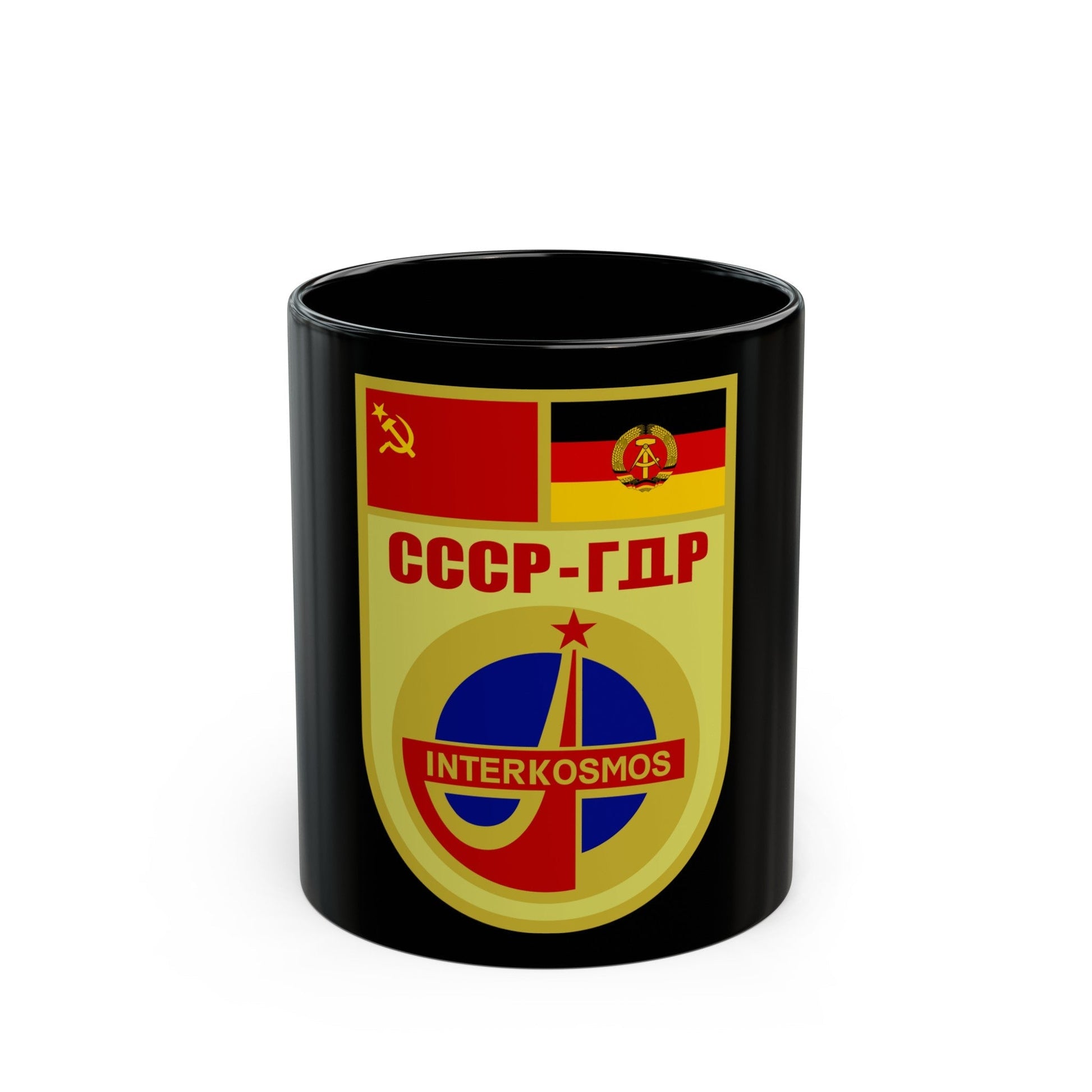 Soyuz 31 (Soyuz Programme) Black Coffee Mug-11oz-The Sticker Space