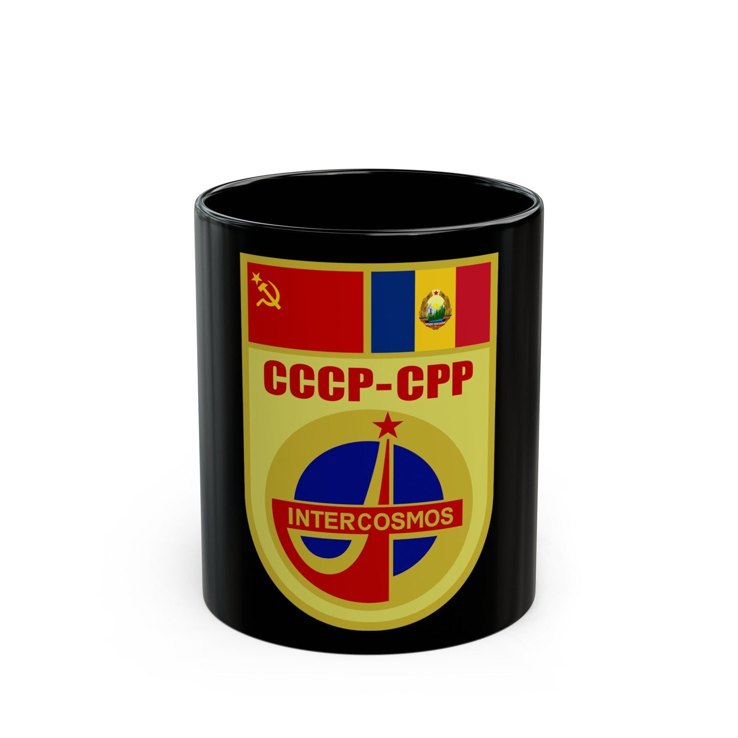 Soyuz 402 (Soyuz Programme) Black Coffee Mug-11oz-The Sticker Space