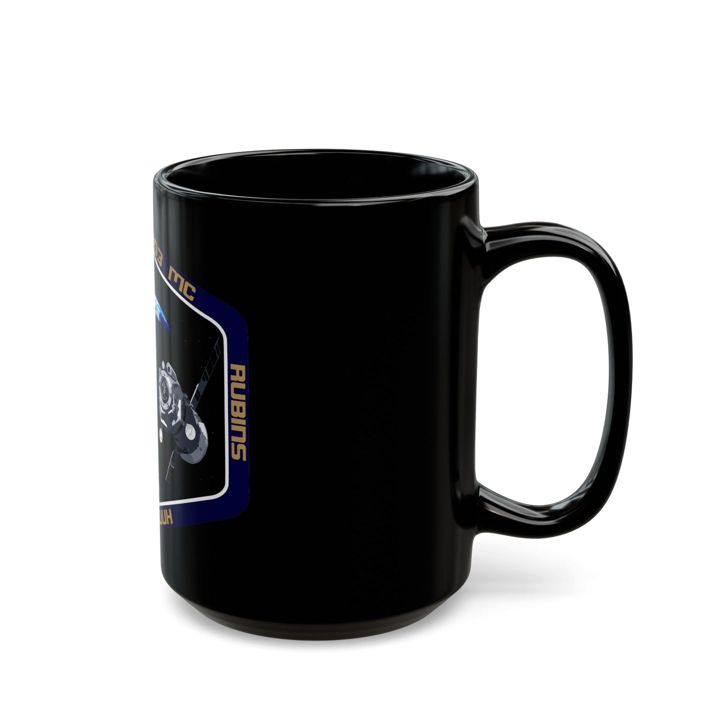 Soyuz MS-01 (Soyuz Programme) Black Coffee Mug-The Sticker Space