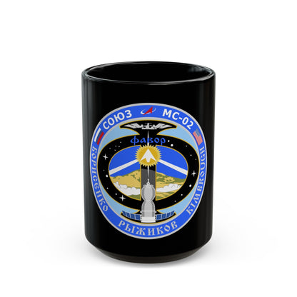 Soyuz MS-02 (Soyuz Programme) Black Coffee Mug-15oz-The Sticker Space