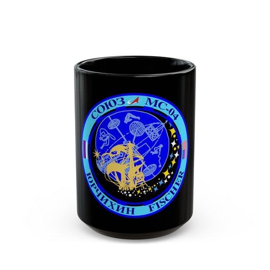 Soyuz MS-04 (Soyuz Programme) Black Coffee Mug-15oz-The Sticker Space