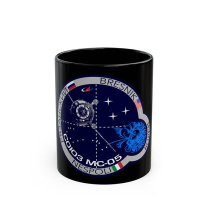 Soyuz MS-05 (Soyuz Programme) Black Coffee Mug-11oz-The Sticker Space