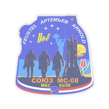 Soyuz MS-08 (Soyuz Programme) STICKER Vinyl Kiss-Cut Decal 2 Inch Transparent - The Sticker Space
