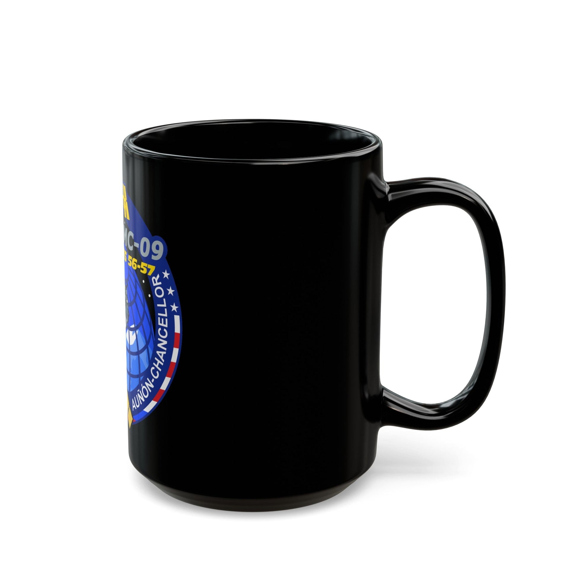 Soyuz MS-09 (Soyuz Programme) Black Coffee Mug-The Sticker Space