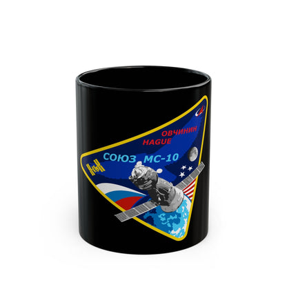 Soyuz MS-10 (Soyuz Programme) Black Coffee Mug-11oz-The Sticker Space