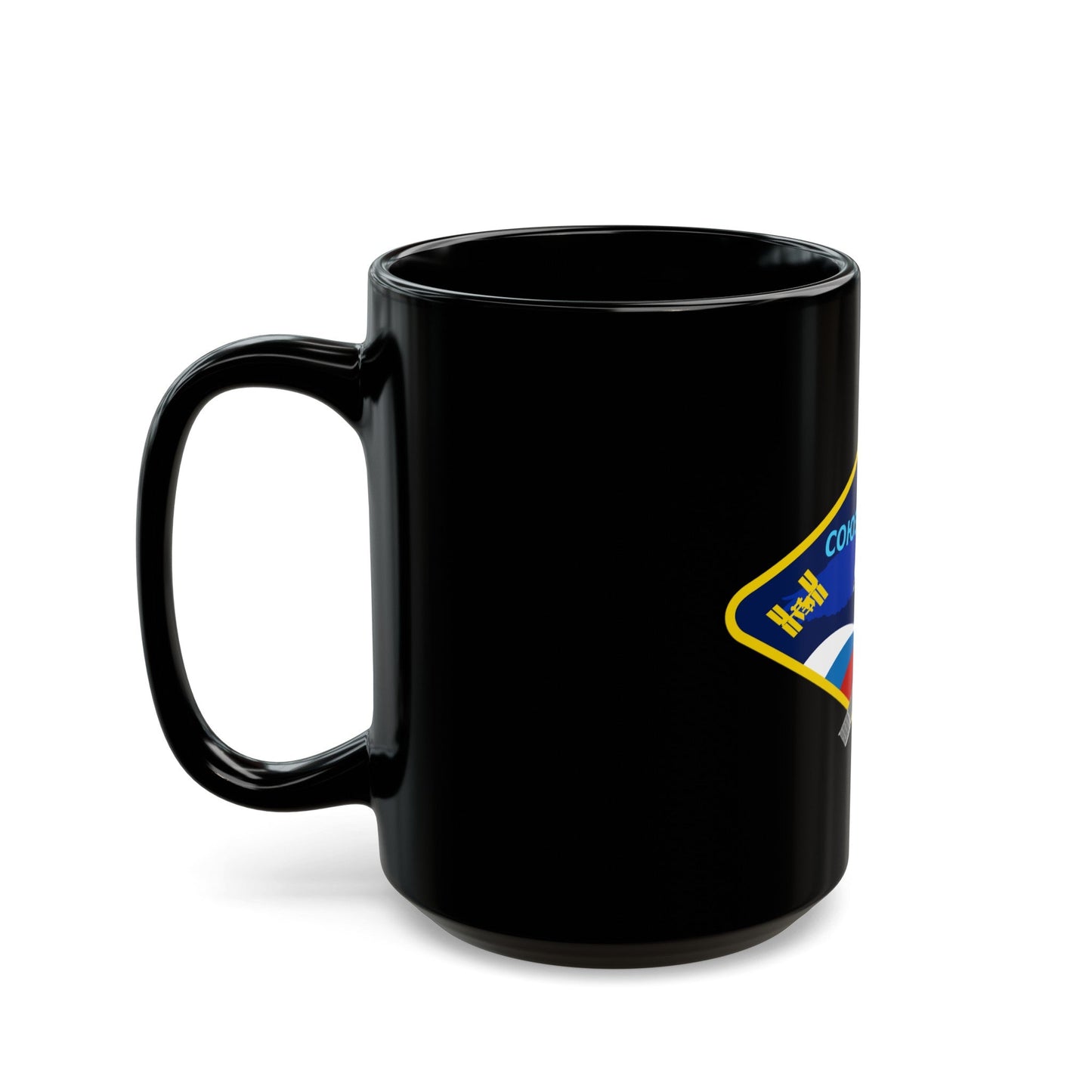 Soyuz MS-10 (Soyuz Programme) Black Coffee Mug-The Sticker Space