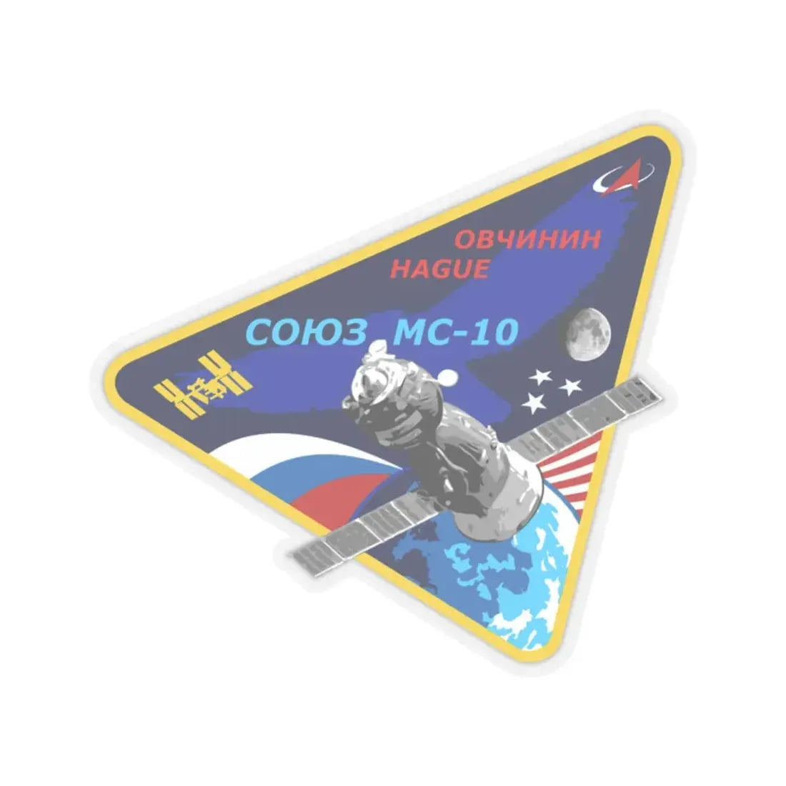 Soyuz MS-10 (Soyuz Programme) STICKER Vinyl Kiss-Cut Decal 2 Inch Transparent - The Sticker Space