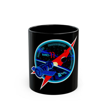 Soyuz MS-11 (Soyuz Programme) Black Coffee Mug-11oz-The Sticker Space