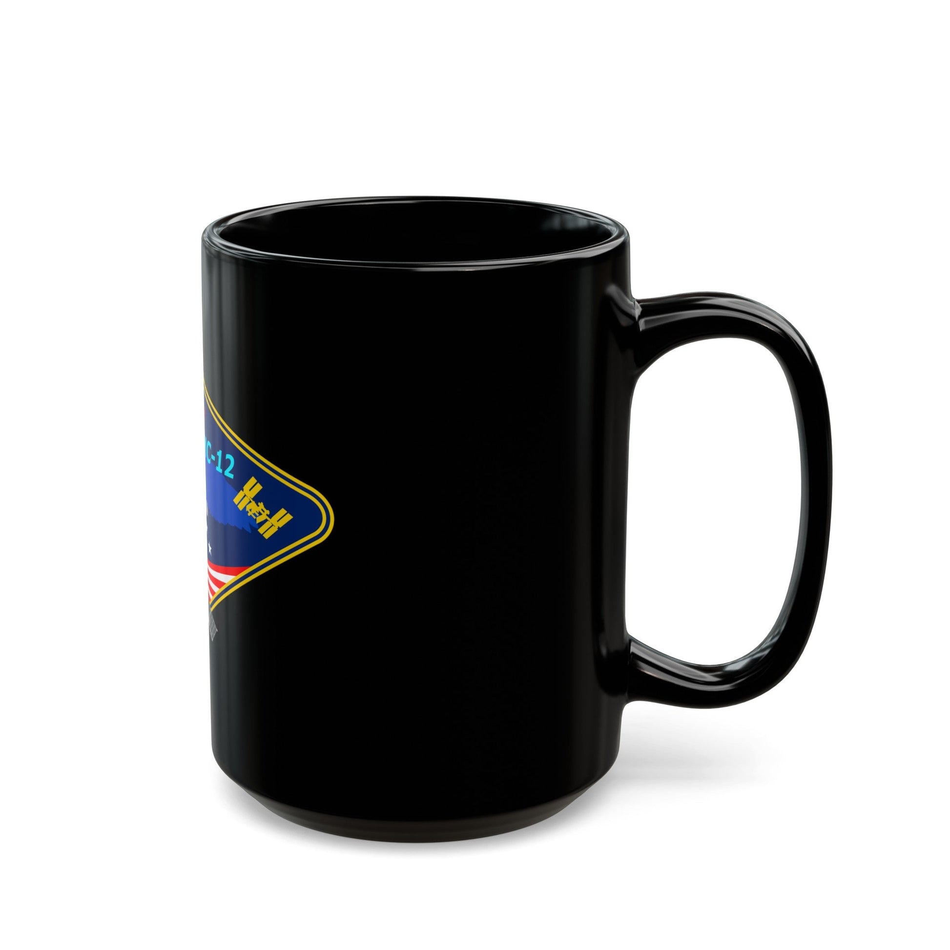 Soyuz MS-12 (Soyuz Programme) Black Coffee Mug-The Sticker Space