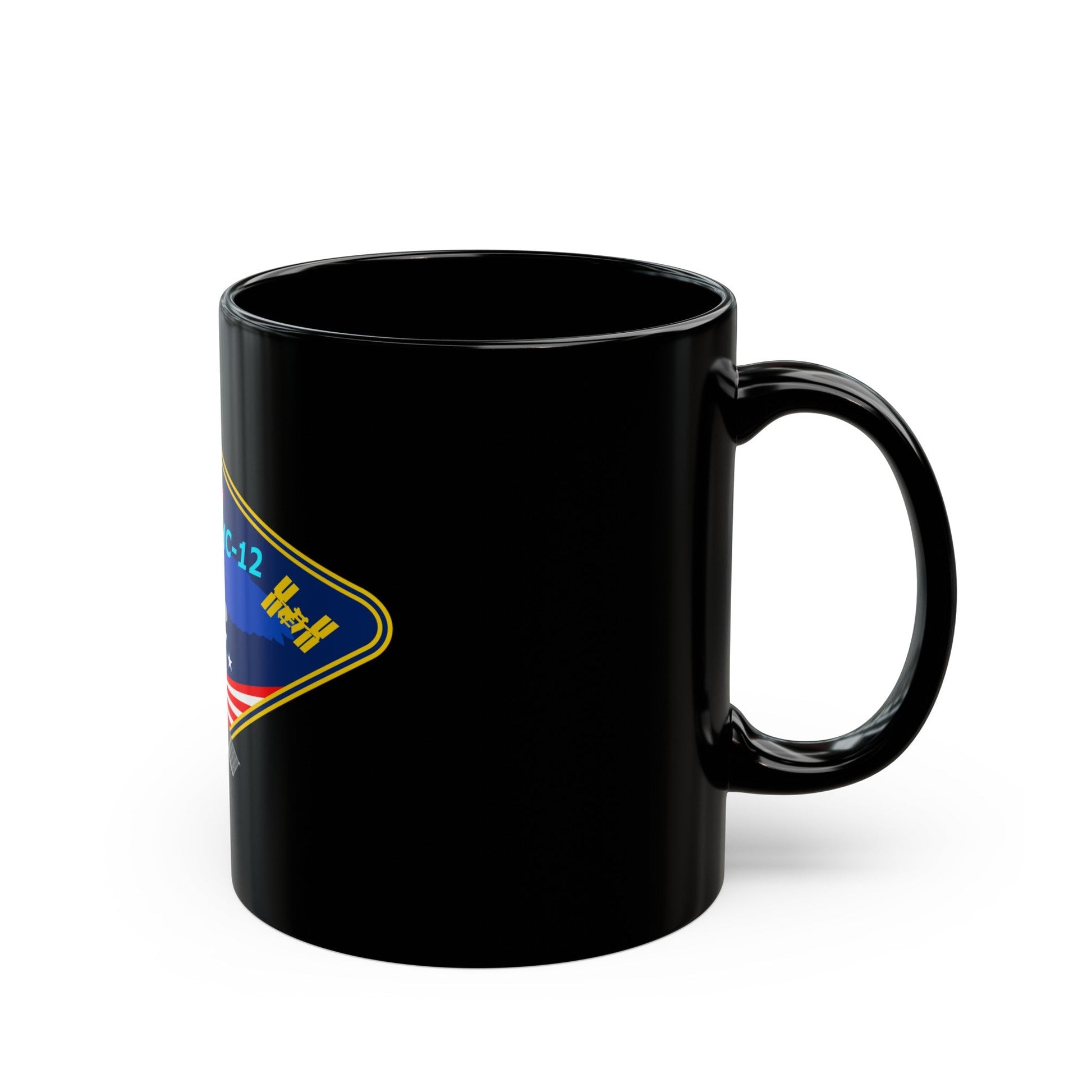 Soyuz MS-12 (Soyuz Programme) Black Coffee Mug-The Sticker Space