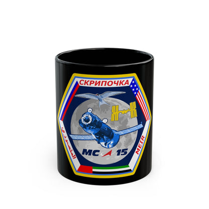 Soyuz MS-15 (Soyuz Programme) Black Coffee Mug-11oz-The Sticker Space