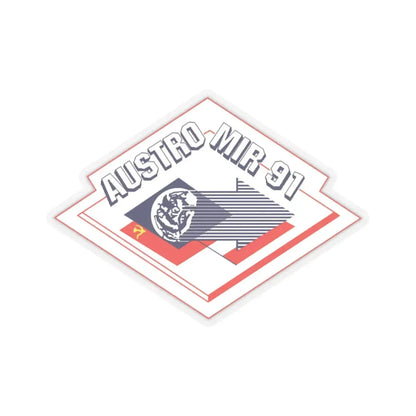 Soyuz TM-13 (Soyuz Programme) STICKER Vinyl Kiss-Cut Decal 4 Inch Transparent - The Sticker Space