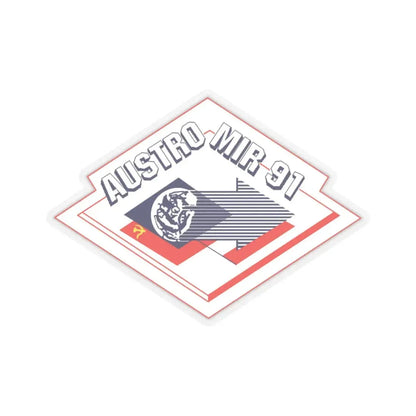 Soyuz TM-13 (Soyuz Programme) STICKER Vinyl Kiss-Cut Decal 6 Inch Transparent - The Sticker Space