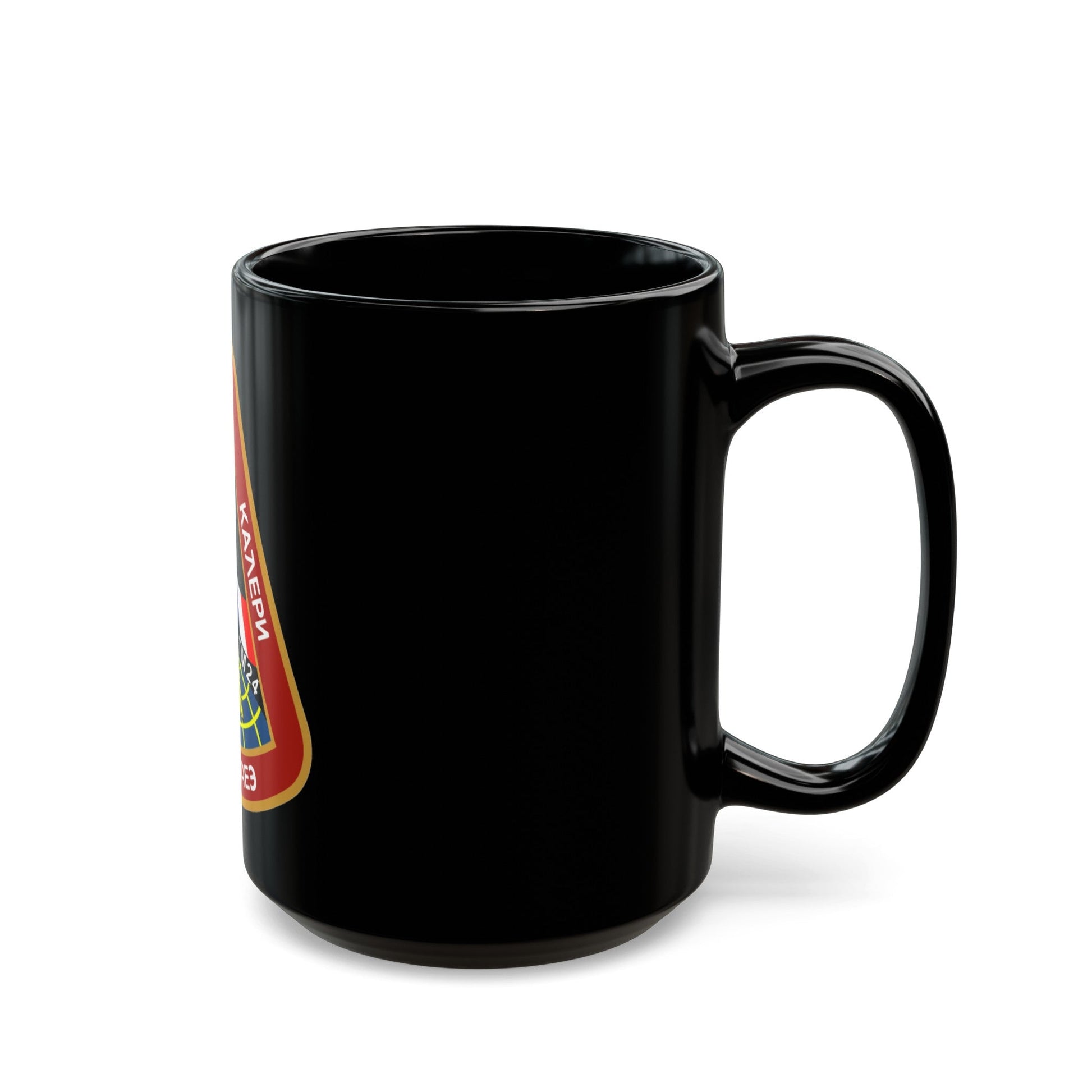 Soyuz TM-24 (Soyuz Programme) Black Coffee Mug-The Sticker Space