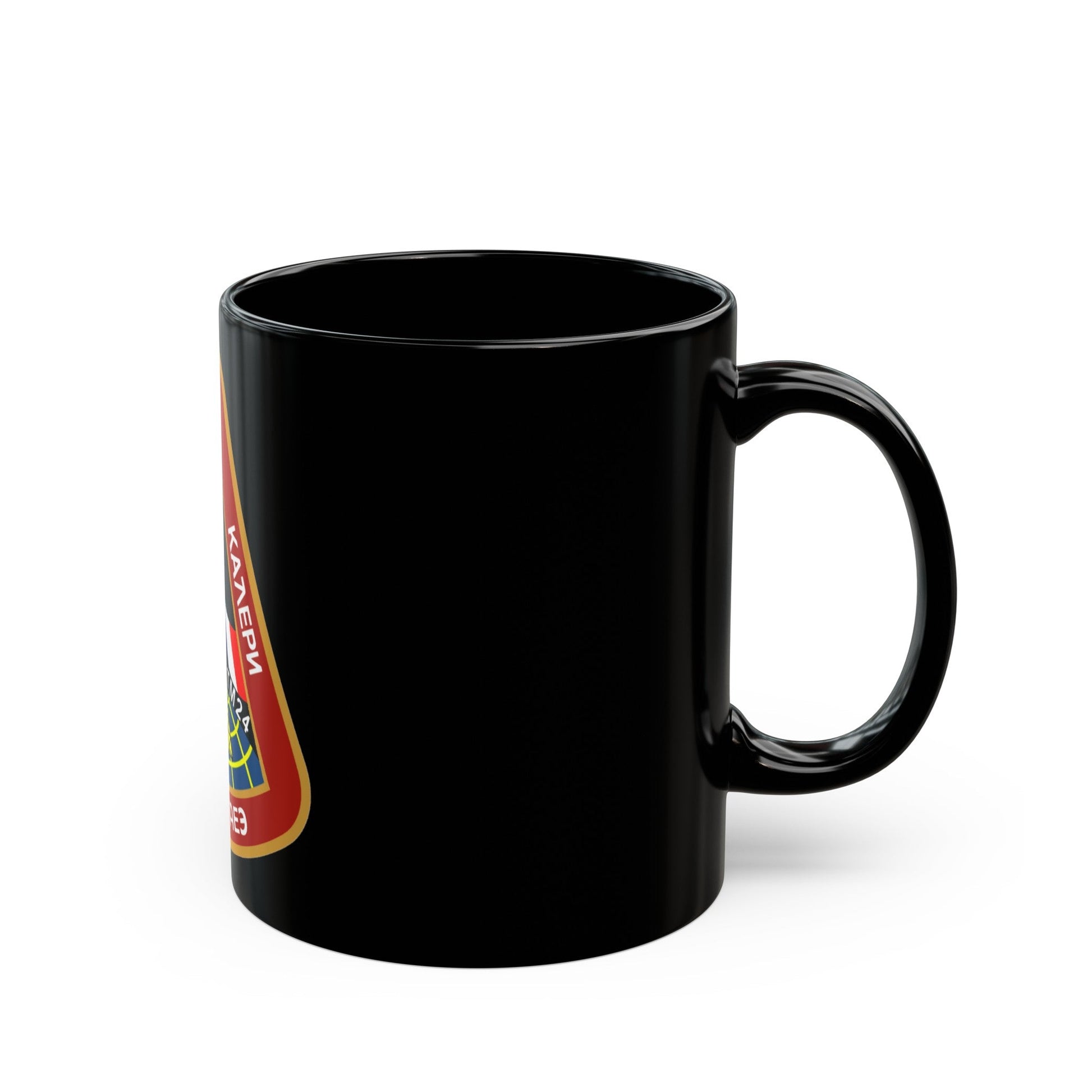 Soyuz TM-24 (Soyuz Programme) Black Coffee Mug-The Sticker Space