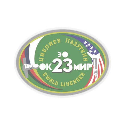 Soyuz TM-25 (Soyuz Programme) STICKER Vinyl Kiss-Cut Decal 6 Inch Transparent - The Sticker Space