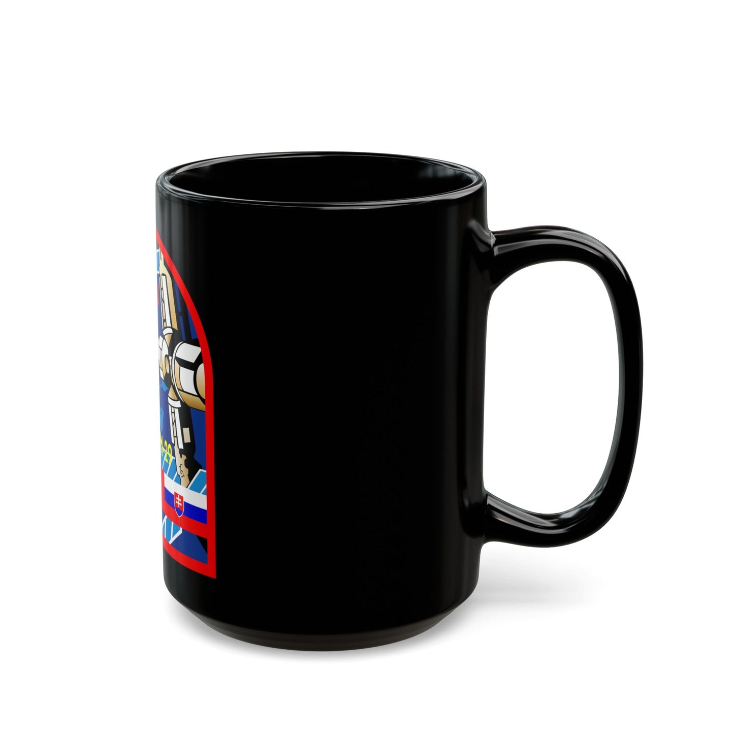 Soyuz TM-29 (Soyuz Programme) Black Coffee Mug-The Sticker Space