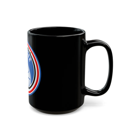 Soyuz TM-3 (Soyuz Programme) Black Coffee Mug-The Sticker Space