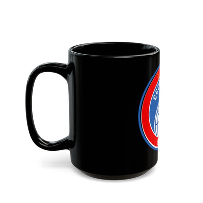 Soyuz TM-3 (Soyuz Programme) Black Coffee Mug-The Sticker Space