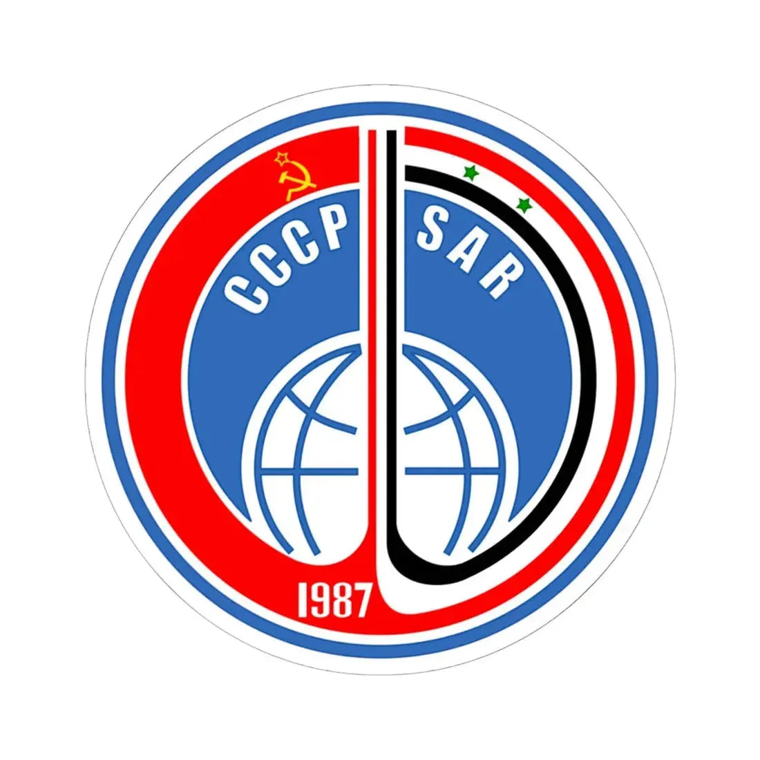 Soyuz TM-3 (Soyuz Programme) STICKER Vinyl Kiss-Cut Decal 6 Inch White - The Sticker Space