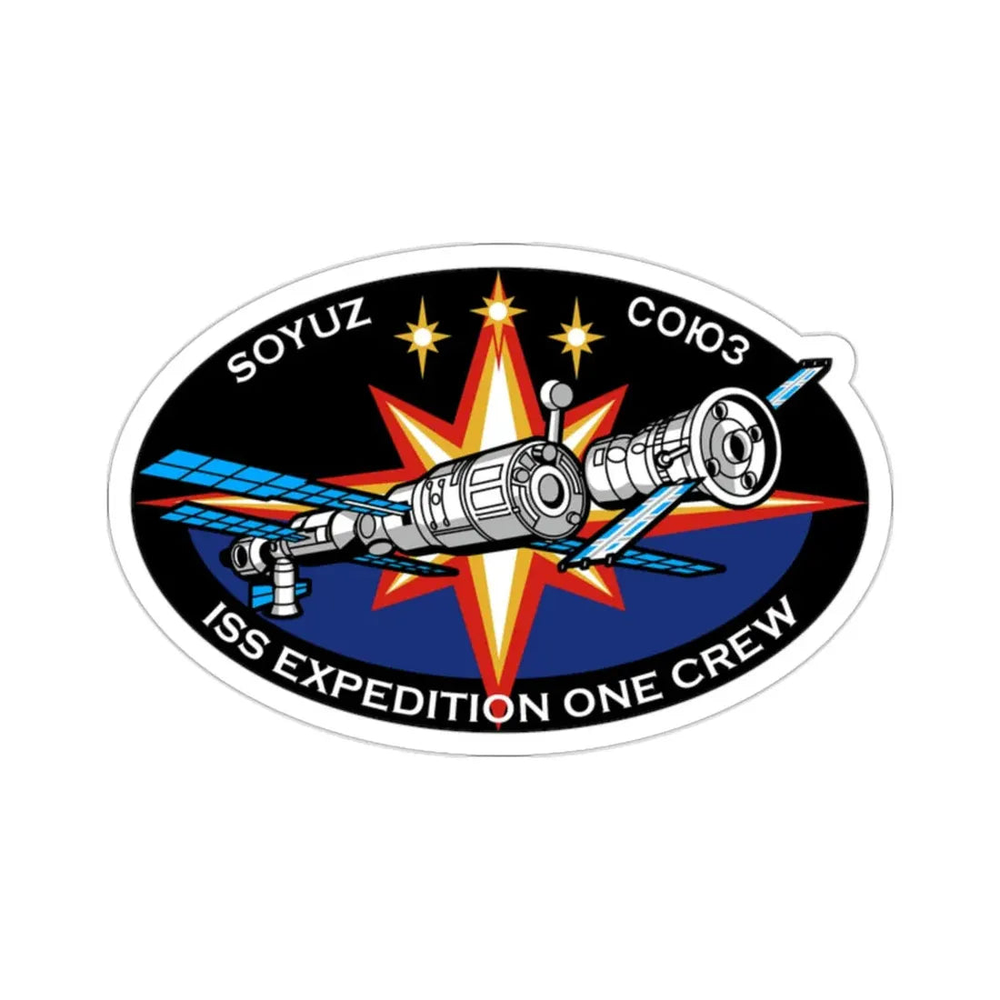 Soyuz TM-31 (Soviet Space Program) STICKER Vinyl Die-Cut Decal 2 Inch - The Sticker Space