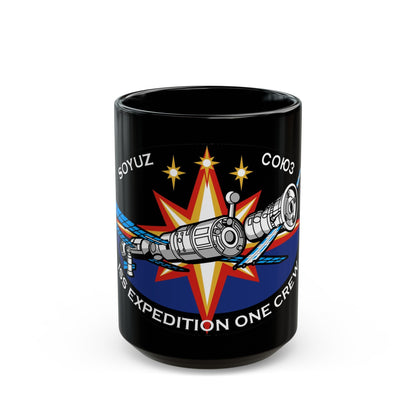 Soyuz TM-31 (Soyuz Programme) Black Coffee Mug-15oz-The Sticker Space