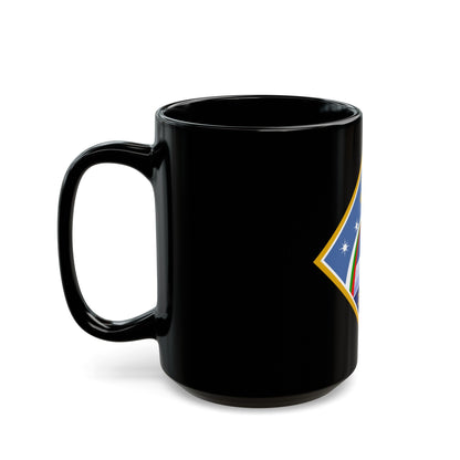 Soyuz TM-5 (Soyuz Programme) Black Coffee Mug-The Sticker Space