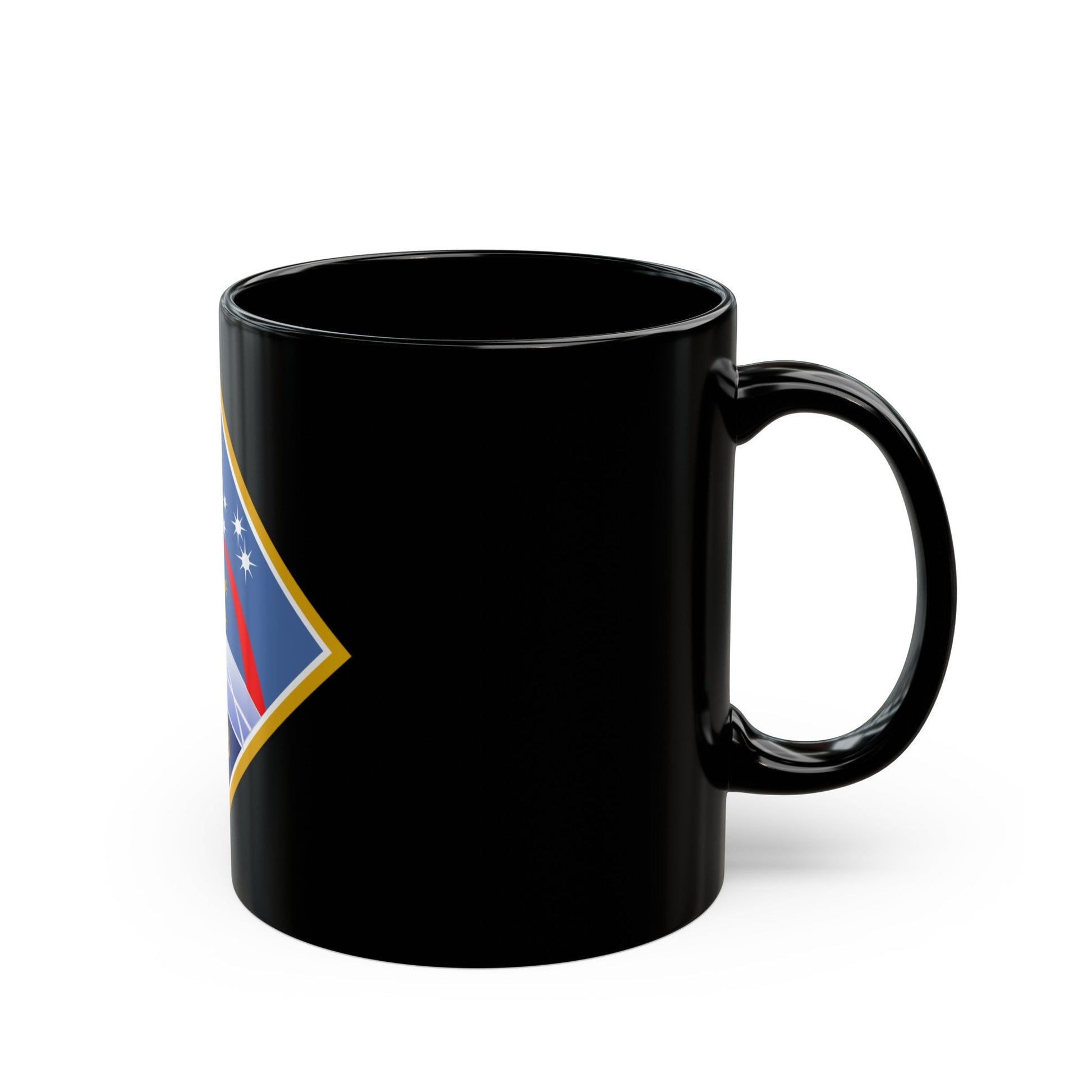 Soyuz TM-5 (Soyuz Programme) Black Coffee Mug-The Sticker Space