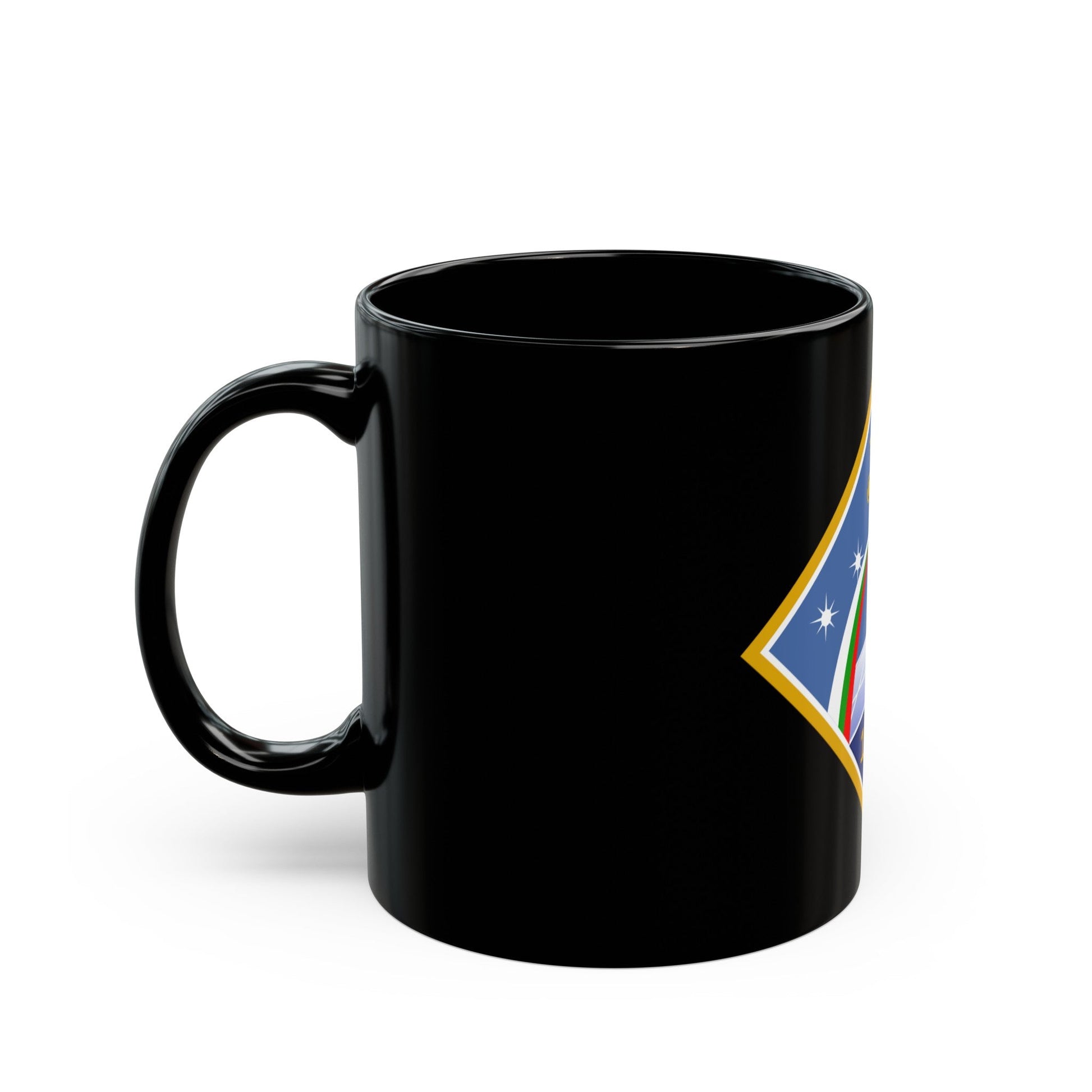 Soyuz TM-5 (Soyuz Programme) Black Coffee Mug-The Sticker Space