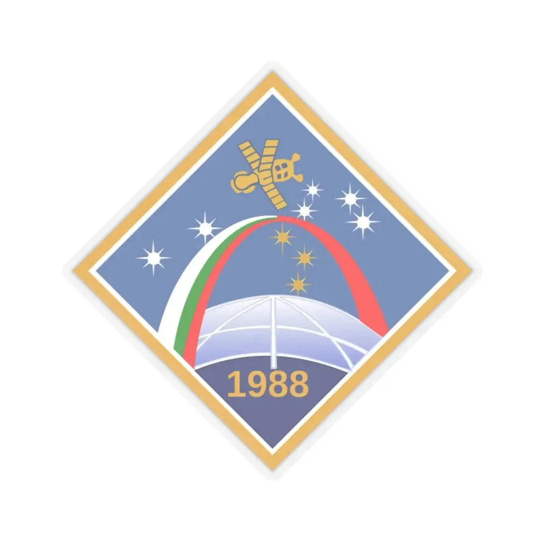 Soyuz TM-5 (Soyuz Programme) STICKER Vinyl Kiss-Cut Decal 3 Inch Transparent - The Sticker Space