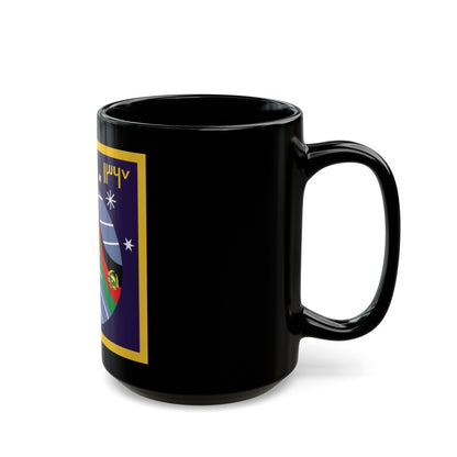 Soyuz TM-6 (Soyuz Programme) Black Coffee Mug-The Sticker Space