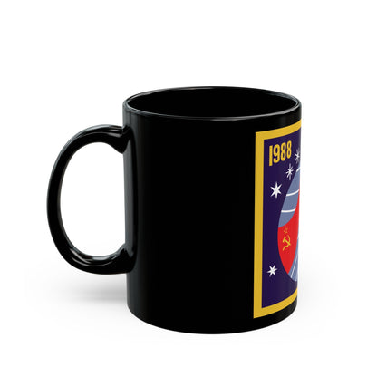 Soyuz TM-6 (Soyuz Programme) Black Coffee Mug-The Sticker Space