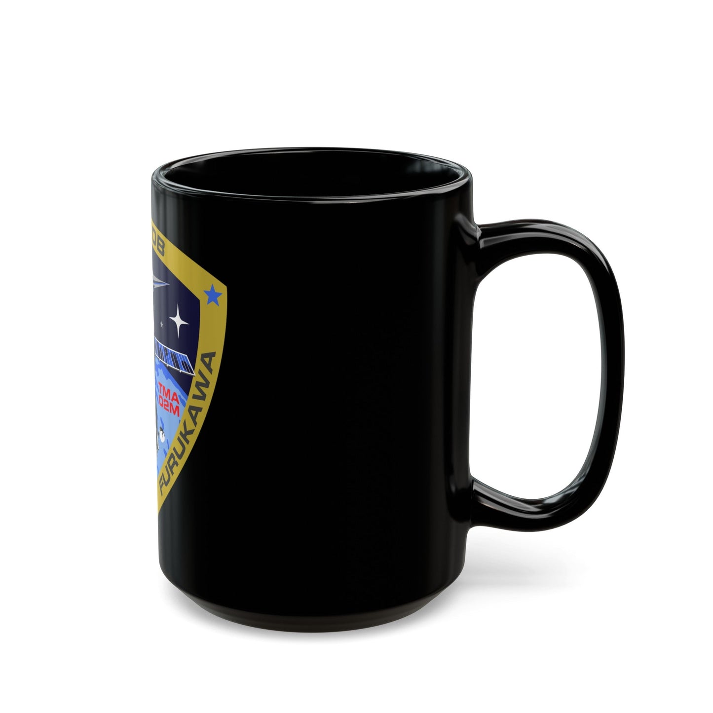 Soyuz TMA-02M (Soyuz Programme) Black Coffee Mug-The Sticker Space
