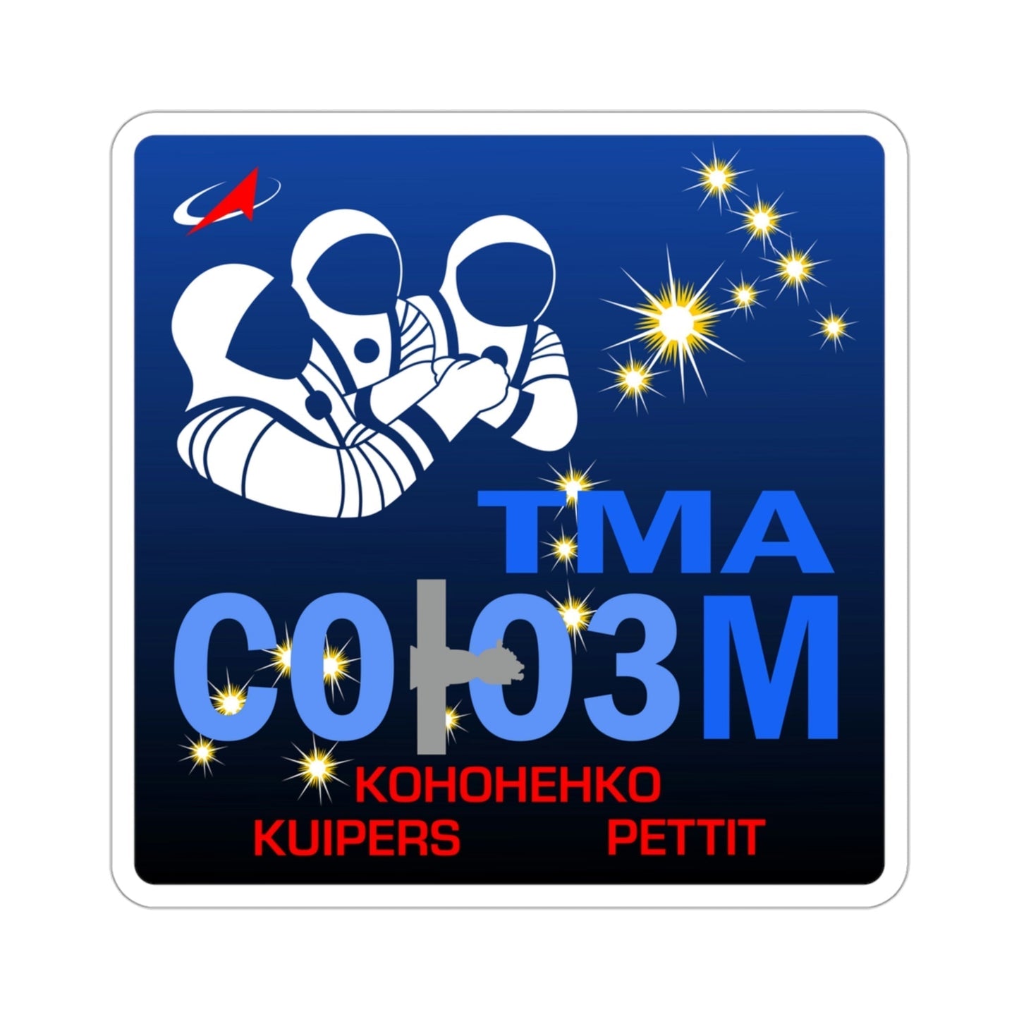 Soyuz TMA-03M (Soviet Space Program) STICKER Vinyl Die-Cut Decal-3 Inch-The Sticker Space